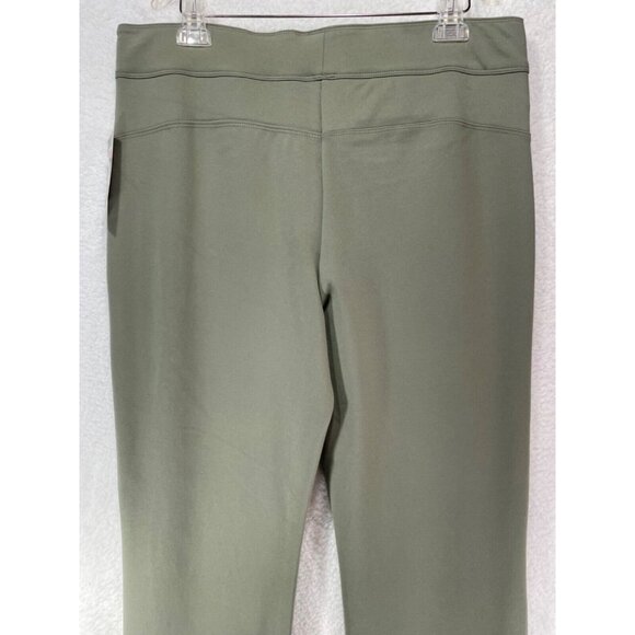 Slim Factor 1X Slim Straight Elastic Waist Pants NWT Green Studded Accents - Picture 6 of 12